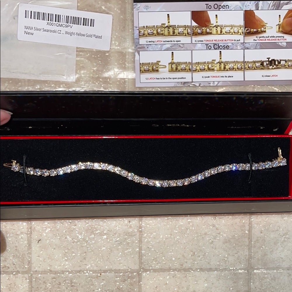 Simulated Diamond Tennis Bracelet, Pure Brilliance Zirconia